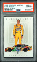 2022 Donruss NASCAR Kyle Busch #BS-KY Blank Slate PSA 10 Gem Mint Pop 1